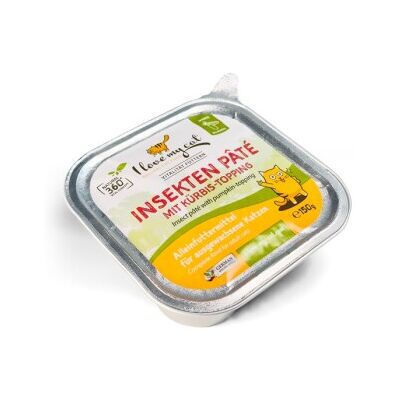 I love my cat Insektenpastete mit Kürbis-Topping - Nassfutter für Katzen I love my cat Insektenpastete mit Kürbis-Topping - Nassfutter für Katzen