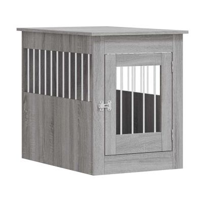 VidaXL Hundekäfig im Möbel-Stil hellgrau 80 cm, 55 cm, 68 cm VidaXL Hundekäfig im Möbel-Stil hellgrau 80 cm, 55 cm, 68 cm