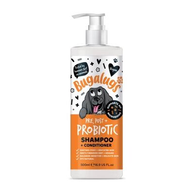 Bugalugs Probiotic Hundeshampoo mit Prä-, Pro- & Postbiotika – Sanfte Haut- und Fellpflege für Hunde Bugalugs Probiotic Hundeshampoo mit Prä-, Pro- & Postbiotika – Sanfte Haut- und Fellpflege für Hunde