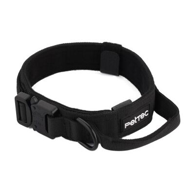 PetTec - Neoprene Nylon Collar - Schwarz - M (43-52 cm) - Dog Collar PetTec - Neoprene Nylon Collar - Schwarz - M (43-52 cm) - Dog Collar