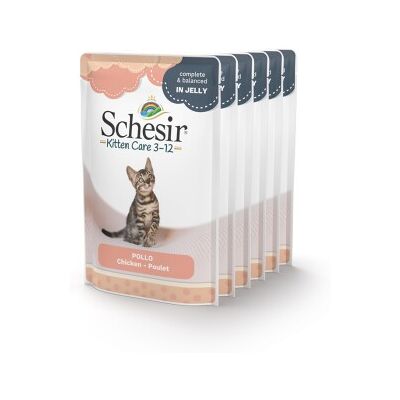 Schesir Kitten - Huhn Filets & Gelee Beutel - Katzenfutter Schesir Kitten - Huhn Filets & Gelee Beutel - Katzenfutter