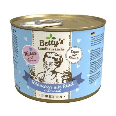 Betty's Landhausküche - Kitten Hühnchen mit Rind - Cat Food Betty's Landhausküche - Kitten Hühnchen mit Rind - Cat Food