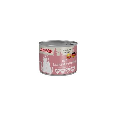 Amora Cat Pur 6x200g Delikater Lachs und Forelle Amora Cat Pur 6x200g Delikater Lachs und Forelle