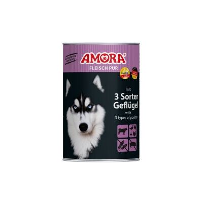 Amora Dog Pur 6x400g Geflügelauswahl Amora Dog Pur 6x400g Geflügelauswahl