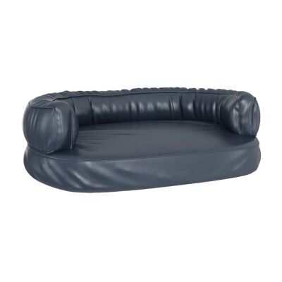 VidaXL Hundebett Ergonomisch Kunstleder blau M VidaXL Hundebett Ergonomisch Kunstleder blau M
