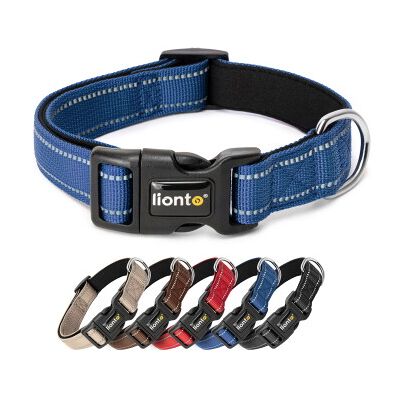 Lionto verstellbares Hundehalsband blau M Lionto verstellbares Hundehalsband blau M