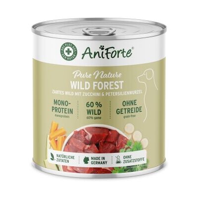 AniForte Nassfutter WildForest Wild mit Zucchini 6x800 g AniForte Nassfutter WildForest Wild mit Zucchini 6x800 g