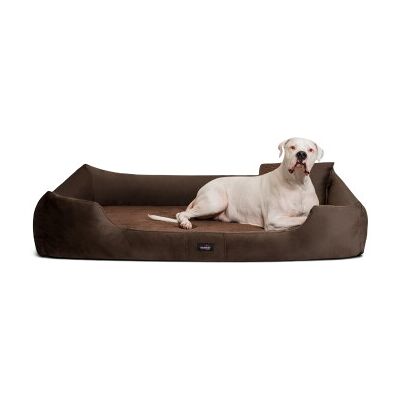 Tierlando VINCENT High-Tech-Velours (Triton) und Cord - Orthopädisches Hundebett braun 90 cm, 22 cm, 75 cm Tierlando VINCENT High-Tech-Velours (Triton) und Cord - Orthopädisches Hundebett braun 90 cm, 22 cm, 75 cm
