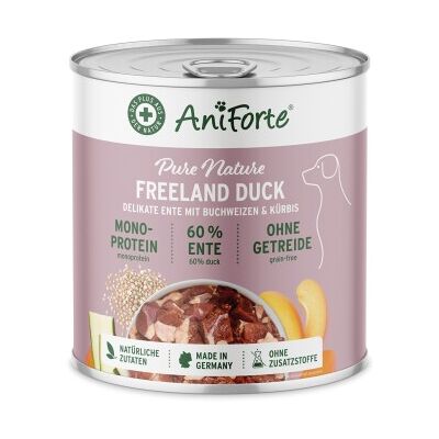 AniForte - PureNature Ente - Getreidefrei - Nassfutter für Hunde AniForte - PureNature Ente - Getreidefrei - Nassfutter für Hunde