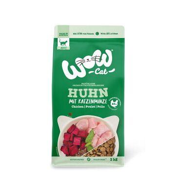 Wow Cat Huhn - Trockenfutter für erwachsene Katzen - 2kg Wow Cat Huhn - Trockenfutter für erwachsene Katzen - 2kg