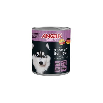 Amora Dog Pur 6x800g Geflügelauswahl Amora Dog Pur 6x800g Geflügelauswahl