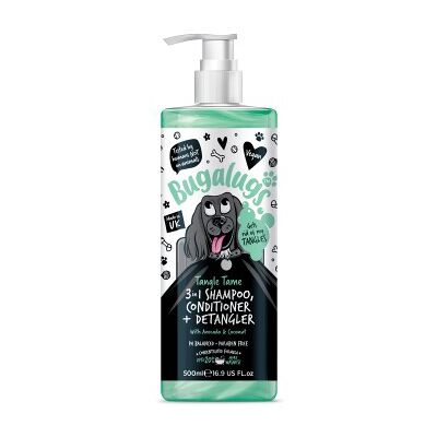 Bugalugs Tangle Tame 3-in-1 – Shampoo, Conditioner & Entfilzer mit Avocado & Kokosnuss Bugalugs Tangle Tame 3-in-1 – Shampoo, Conditioner & Entfilzer mit Avocado & Kokosnuss
