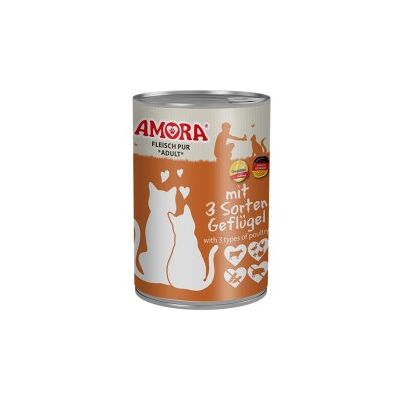 Amora Cat Pur 6x400g Pute und Kaninchen Amora Cat Pur 6x400g Pute und Kaninchen