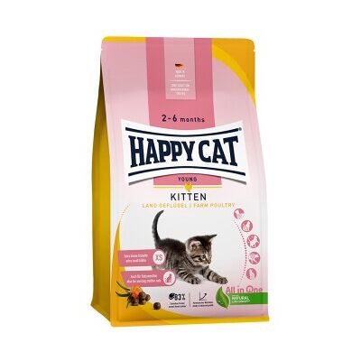 Happy Cat Land-Geflügel Kittenfutter - För hälsosam tillväxt Happy Cat Land-Geflügel Kittenfutter - För hälsosam tillväxt