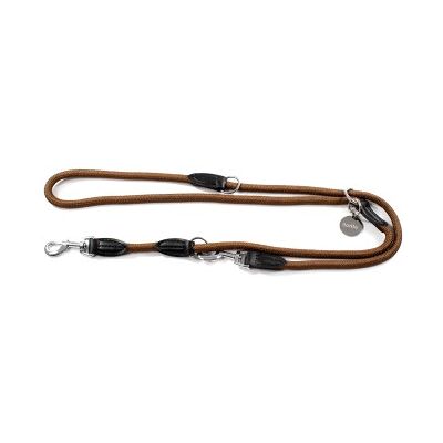 Lionto verstellbare Hundeleine, Doppelleine braun Lionto verstellbare Hundeleine, Doppelleine braun