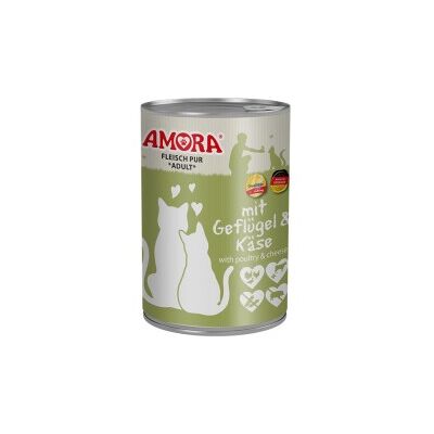 Amora Cat Fleisch Pur 6x400g Huhn Amora Cat Fleisch Pur 6x400g Huhn