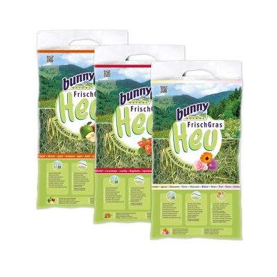 bunnyNature - FrischGras - Apfel, Hagebutten und Blumen - 3x500g - Heu bunnyNature - FrischGras - Apfel, Hagebutten und Blumen - 3x500g - Heu