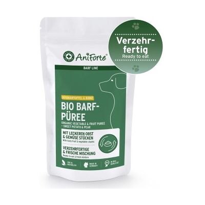AniForte Bio Süßkartoffel & Birne Hundemenü - Bio-Gemüse & Obst-Mix AniForte Bio Süßkartoffel & Birne Hundemenü - Bio-Gemüse & Obst-Mix