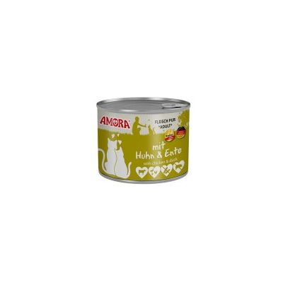 Amora Cat Pur 6x200g Huhn und Ente Amora Cat Pur 6x200g Huhn und Ente