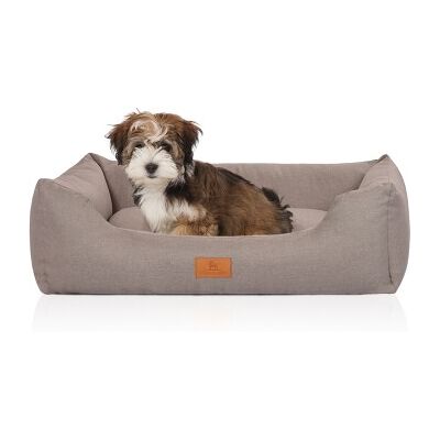 Knuffelwuff Hundebett Lotte aus Velours mit feinem Handwebcharakter Knuffelwuff Hundebett Lotte aus Velours mit feinem Handwebcharakter
