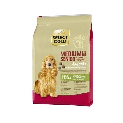 SELECT GOLD Sensitive Senior Medium Enten und Kartoffeln - Hundefutter SELECT GOLD Sensitive Senior Medium Enten und Kartoffeln - Hundefutter