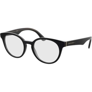 Dolce & Gabbana DG3361 3246 50-20 Brillengestell inkl. Gläser, Damen, Vollrand, Rund