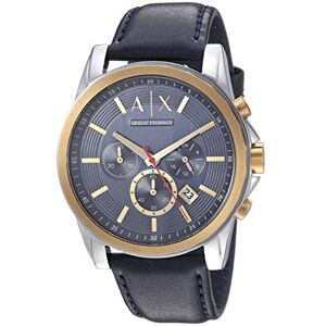 Armani Exchange Uhrenarmband Armani Exchange AX2515 Leder Schwarz 22mm