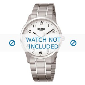 Boccia Uhrenarmband 3595-01 Titan Silber 20mm