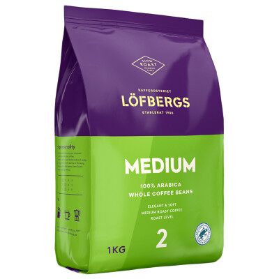 Löfbergs Mittel Röstung Kaffee - Kaffeebohnen Löfbergs Mittel Röstung Kaffee - Kaffeebohnen