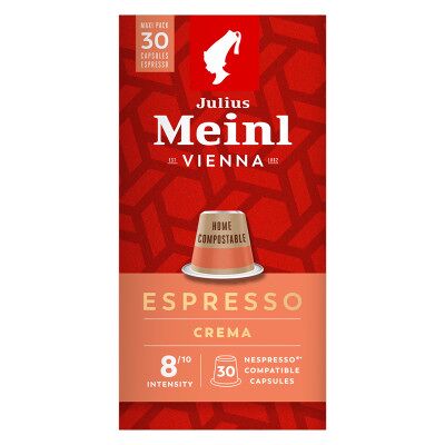 Julius Meinl Espresso Crema Kaffeekapseln für Nespresso®-Maschinen, 30 Stk. Julius Meinl Espresso Crema Kaffeekapseln für Nespresso®-Maschinen, 30 Stk.