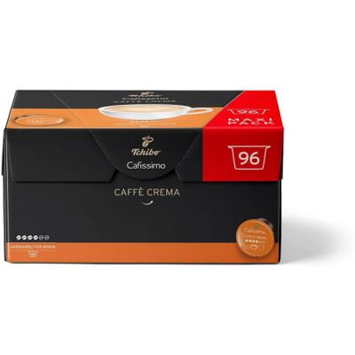 Kaffeekapseln für Tchibo Cafissimo / Caffitaly systems Tchibo Cafissimo Caffè Crema Rich Aroma, 96 Stk. Kaffeekapseln für Tchibo Cafissimo / Caffitaly systems Tchibo Cafissimo Caffè Crema Rich Aroma, 96 Stk.