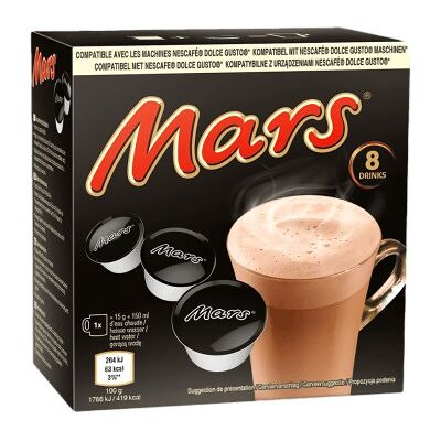 Heiße Schokolade Kapseln kompatibel mit NESCAFÉ® Dolce Gusto® Mars, 8 Stk. Heiße Schokolade Kapseln kompatibel mit NESCAFÉ® Dolce Gusto® Mars, 8 Stk.