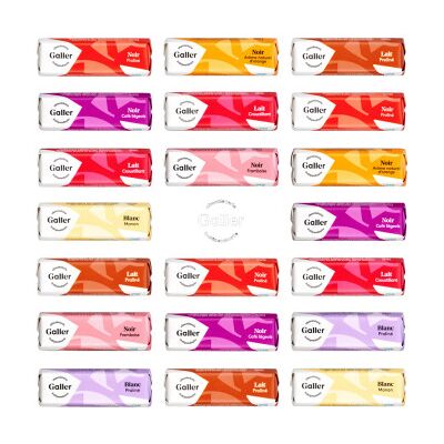 Galler Mini Batons Assortment Geschenkbox Miniriegel, 20 Stk. Galler Mini Batons Assortment Geschenkbox Miniriegel, 20 Stk.