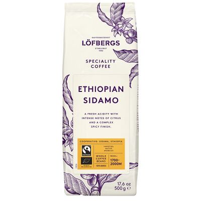 Löfbergs Ethiopian Sidamo Bio-Kaffebohnen - 500 g Löfbergs Ethiopian Sidamo Bio-Kaffebohnen - 500 g