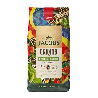 Jacobs Douwe Egberts - Origins Fusion Brasilien & Kolumbien - Kaffeebohnen Jacobs Douwe Egberts - Origins Fusion Brasilien & Kolumbien - Kaffeebohnen
