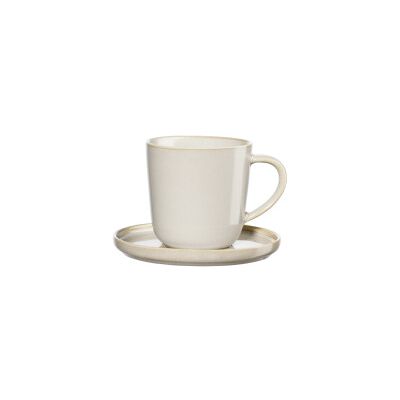 Asa Selection Coppa Tofu Espressotasse mit Untertasse, 80 ml Asa Selection Coppa Tofu Espressotasse mit Untertasse, 80 ml