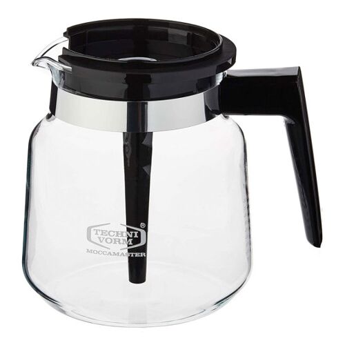 Moccamaster Glaskanne für alle Moccamaster Kaffeemaschinen mit manuellem Tropfstopp, 1,25 l