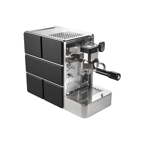 Stone Espresso Mine Satin Black Espressomaschine mit Siebträger - Schwarz