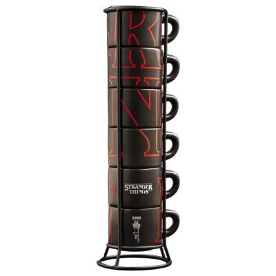 Bialetti Stranger Things stapelbare Tassen, 6 x 80 ml Bialetti Stranger Things stapelbare Tassen, 6 x 80 ml