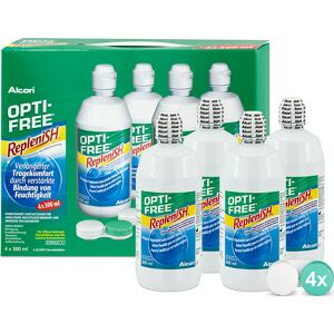 Opti-free Replenish 4er Set Alcon All-in-One-System Kontaktlinsen-Pflegemittel 4x300 ml