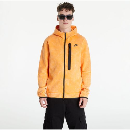 Nike NSW Tech Fleece Wash Full-Zip Hoodie Kumquat/ Black - male - Size: XS