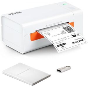 VEVOR Etikettendrucker Labeldrucker Thermodrucker 150 mm/s Etikettendrucker Versandetiketten Drucker Thermo-Direkt Etikettendruckgerät Usb