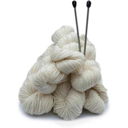 Hollert Strickwolle Schafwolle Weiß 1kg