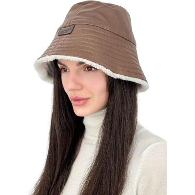 Hollert Fischerhut aus Shearling Lammfell Ovem Farbe: Braun female Hollert Fischerhut aus Shearling Lammfell Ovem Farbe: Braun female