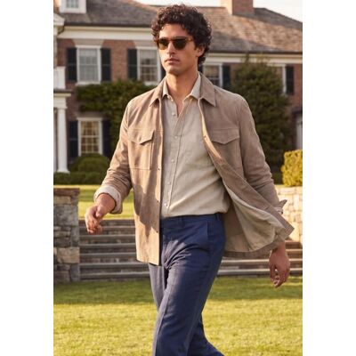 Hollert Lederjacke aus Veloursleder - Zeitlos in Beige Größe: 3XL male Hollert Lederjacke aus Veloursleder - Zeitlos in Beige Größe: 3XL male