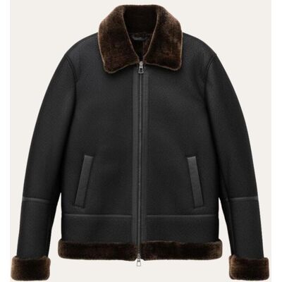 Hollert Lammfelljacke Fliegerjacke Bjorn Größe: 4XL male Hollert Lammfelljacke Fliegerjacke Bjorn Größe: 4XL male
