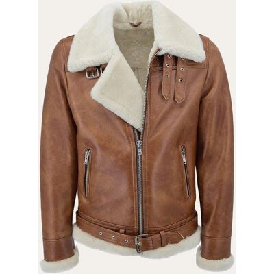 Hollert Lammfelljacke James Kastanie/Creme Größe S male Hollert Lammfelljacke James Kastanie/Creme Größe S male