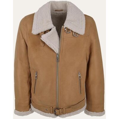 Hollert Lammfelljacke James Beige Größe: L male Hollert Lammfelljacke James Beige Größe: L male