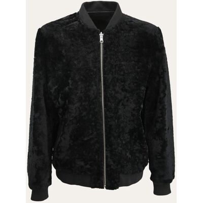 Hollert Wendbare leichte Shearling Felljacke Leif Schwarz Übergangsjacke Größe: 5XL male Hollert Wendbare leichte Shearling Felljacke Leif Schwarz Übergangsjacke Größe: 5XL male