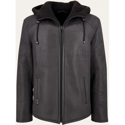 Hollert Jacke Levin Braun – Curly Lammfell im urban-lässigen Look Größe: M male Hollert Jacke Levin Braun – Curly Lammfell im urban-lässigen Look Größe: M male